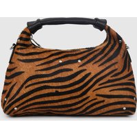 Núnoo Dandy Stripes Deluxe Dark Brown Maat: OS | Handtassen Outlet | Dames | Zwart
