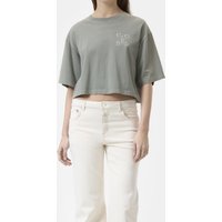 Closed Croppped T-shirt Faded Green Maat: XXS | Tops Outlet | Dames | Groen