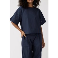 Alchemist Top Lotus Navy Maat: 38 | Wijde Broeken Outlet | Dames | Blauw