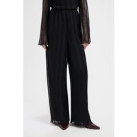 We Are Labels Nous Sommes Labels – Tess Plisse Pants Black Maat: XS | Wijde Broeken Outlet | Dames | Zwart