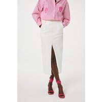 Fabienne Chapot Dominique Skirt Cosy White Maat: 40 | Midi Rokken Outlet | Dames | Wit