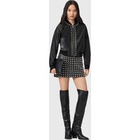 AllSaints Wilder Lea Skirt Black Maat: 12 | Mini Rokken Outlet | Dames | Zwart