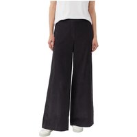 Comma Pants Grey/black Maat: 40 | Wijde Broeken Outlet | Dames | Grijs