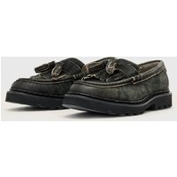 AllSaints Skiff Tassel Loafer Charcoal Grey Maat: 44 | Instappers Outlet | Heren | Grijs