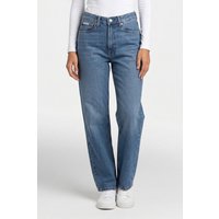 Calvin Klein Eu Barrel Jeans Indigo Park Maat: W31 | Straight Broeken Outlet | Dames | Blauw
