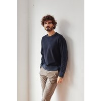 TWOTHIRDS Babar Sweatshirt Deep Stone Maat: S | Sweaters Outlet | Heren | Blauw
