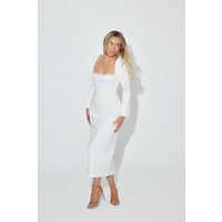 Odd Muse The Ultimate Muse Midi Pearl Dress White Maat: L | Midi Jurken Outlet | Dames | Wit