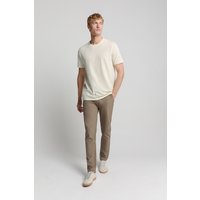 No Excess T-shirt Crewneck Solid Relief Knit Offwhite Maat: S | Basic T-Shirts Outlet | Heren | Wit
