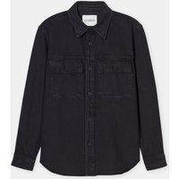 Closed Military Shirt Black Maat: L | Casual Overhemden Outlet | Heren | Zwart