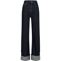 Karl Lagerfeld Wide Leg Denim W/ Pin-tuck Dark Grey Maat: W28 | Wijde Broeken Outlet | Dames | Zwart