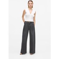 Karl Lagerfeld Relaxed Denim Minimal Washed Black Maat: W27L32 | Wijde Broeken Outlet | Dames | Zwart