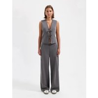We Are Labels Nous Sommes Labels – Ginny Tie Gilet Grey Maat: M | Gilets Outlet | Dames | Grijs