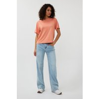 EsQualo T-shirt S/slve Wide Fit Lurex Apricot Maat: XS | Tops Outlet | Dames | Blauw