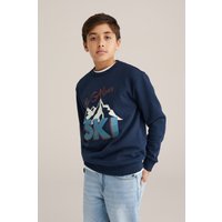 We Fashion Sweater Navy Blue Maat: 158/164 | Truien Outlet | Unisex | Blauw