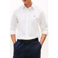 Tommy Hilfiger Flex Dobby Sf Shirt White Maat: XXL | Zakelijke Overhemden Outlet | Heren | Wit