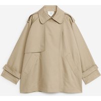 ARKET Kalmar Short Trench New Fit Beige Maat: S | Lichte Jassen Outlet | Dames | Beige