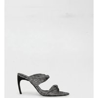 IRO Paris Twisty Glitter Mules Silver/black Maat: 38 | Pumps Outlet | Dames | Zwart