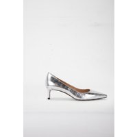 LK Bennett Ava New Low Flare Heel Silver Maat: 38 | Pumps Outlet | Dames | Zilver