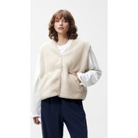 Catwalk Junkie Teddy Bodywarmer Cement Maat: 36 | Gilets Outlet | Dames | Beige