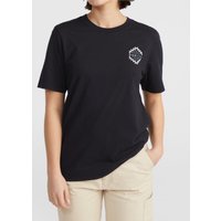 O'Neill Chest Graphic T-shirt Black Out Maat: M | Tops Outlet | Dames | Beige