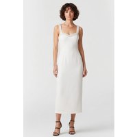 Odd Muse Pearl Midi Dress White Maat: XXL | Midi Jurken Outlet | Dames | Wit
