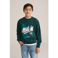 We Fashion Sweater Dark Green Maat: 146/152 | Truien Outlet | Unisex | Groen