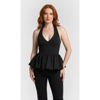 Odd Muse Peplum Top Black Maat: L | Blouses Outlet | Dames | Zwart