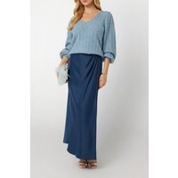 GUESS Eco Ls Vn Madeline Textu Blue Ribbon Maat: M | Sweaters Outlet | Dames | Blauw