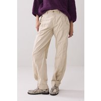 Summum Woman Loose Cargo Crispy Plain Weave Ash Maat: 46 | Cargobroeken Outlet | Dames | Beige