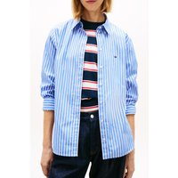 Tommy Hilfiger Tjw Regular Poplin Shirt Empire Blue/stripe Maat: S | Overhemden Outlet | Dames | Blauw