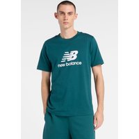 New Balance Sport Essentials Logo T-shirt Medusa Green Maat: XXL | T-shirts met Print Outlet | Heren | Groen