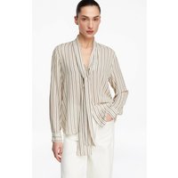 Comma Blouses Offwhite Maat: 46 | Longsleeves Outlet | Dames | Bruin