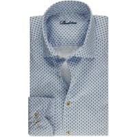 Stenströms Slimline/72, Rc Cuff, Sport Light Blue Pattern Maat: XL | Zakelijke Overhemden Outlet | Heren | Blauw