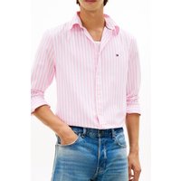 Tommy Hilfiger Flex Poplin Classic Shirt Classic Pink/stripe Maat: XXL | Casual Overhemden Outlet | Heren | Roze