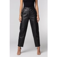 ARKET Evalena Leather Black Maat: 42 | Leren broeken Outlet | Dames | Zwart