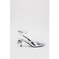 Moschino Sweetheart Slingback Pump Silver Maat: 36 | Pumps Outlet | Dames | Zilver