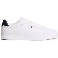 Tommy Hilfiger Icon Court Light Leather White Maat: 45 | Sneakers Outlet | Heren | Wit