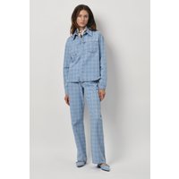 Dante6 Lone Monogram Jeans Shirt Skywash Blue Maat: 40 | Overhemden Outlet | Dames | Blauw