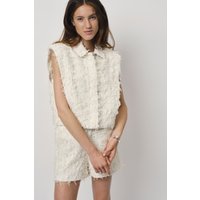 Dante6 Yubi Jacquard Shorts Butter Cream Maat: 44 | Korte Broeken Outlet | Dames | Wit