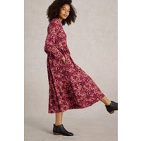 White Stuff Aimee Jersey Dress Plum Multi Maat: 18 | Blousejurken Outlet | Dames | Paars