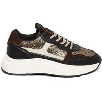 Steve Madden Starlyn Sneakers Black Gold Multi Maat: 36 | Sneakers Outlet | Dames | Zwart