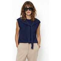 Dante6 Fraya Double Layered Sweat Moonlit Blue Maat: S | Mouwloze Tops Outlet | Dames | Blauw