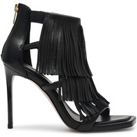 Steve Madden Fringzy Sandals Black Leather Maat: 36 | Sandalen Outlet | Dames | Zwart