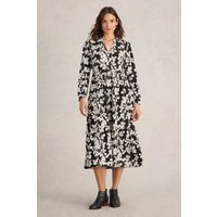 White Stuff Aimee Jersey Dress Black Multi Maat: 18 | Blousejurken Outlet | Dames | Zwart