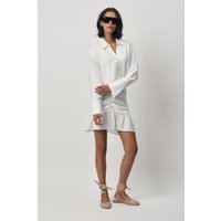 Dante6 Billy Drapey Shirt Milk White Maat: 44 | Longsleeves Outlet | Dames | Wit