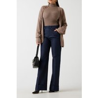 GUESS Afrah Ls Tn Top Swtr Silk Taupe Heather Maat: M | Sweaters Outlet | Dames | Bruin