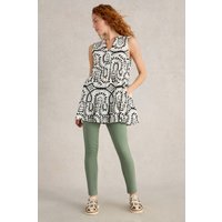 White Stuff Janey Crop Jegging Mid Green Maat: 8 REGULAR | Leggings Outlet | Dames | Groen