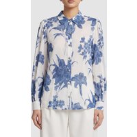 GUESS Eco Ls Clara Button Up T Dreaming Lilies Prin Maat: M | Longsleeves Outlet | Dames | Blauw