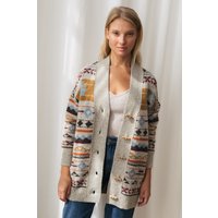 TWOTHIRDS Ballykelly Knit Jacquard Maat: L | Sweaters Outlet | Dames | Beige