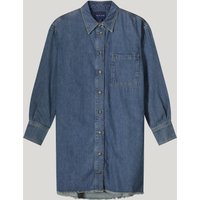 Summum Woman Denim Shirt Dress Light Cotton Twill Bleached Denim Maat: 42 | Blousejurken Outlet | Dames | Blauw